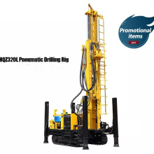 Crawler Portable dth borehole drilling rig with high leg and winch